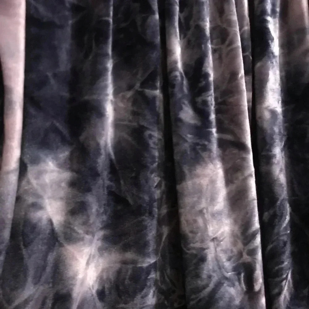 American Eagle Off Shoulder Top Tie Dye Velour - Picture 11 of 11